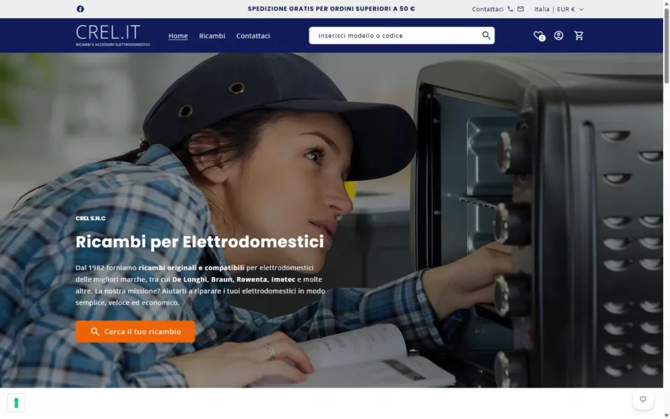 CREL website, designed and developed by REGICODE