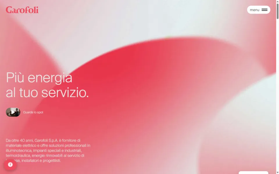Garofoli SpA website, designed and developed by REGICODE