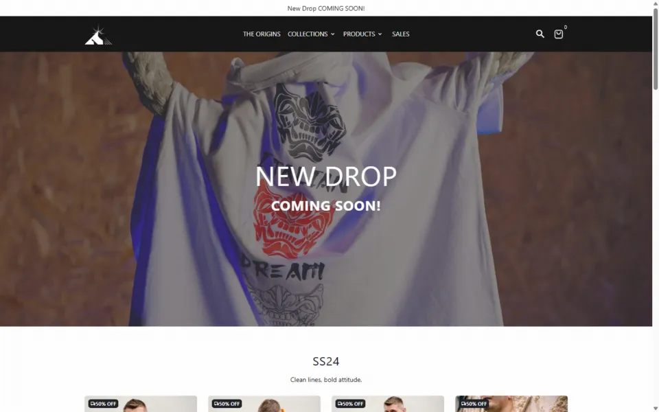 Italian Dream Apparel website, designed and developed by REGICODE