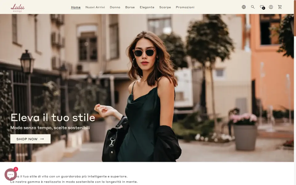 Lulu Boutique website, designed and developed by REGICODE