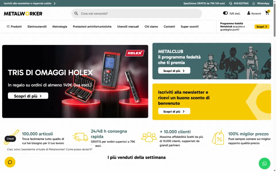 Metal Worker website, designed and developed by REGICODE