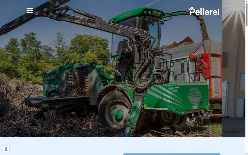 Pellerei Energia website, designed and developed by REGICODE